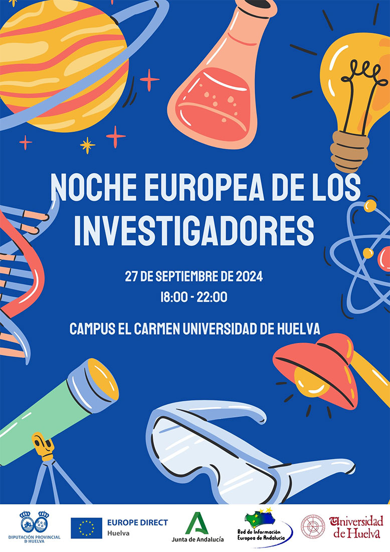 Noche europea de los investigadores 27 de septiembre 2024 campus del carmen universidad de Huelva