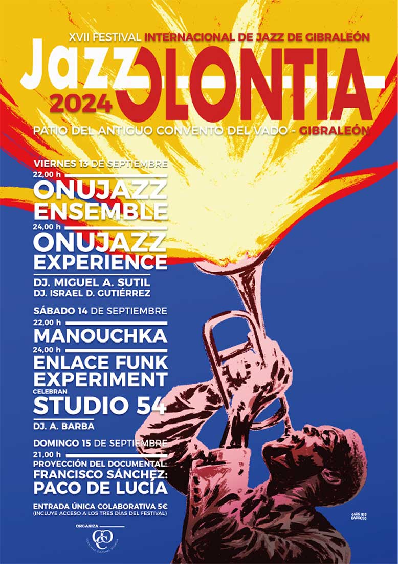 Cartel programacion JazzOlontia 2024 Gibraleon