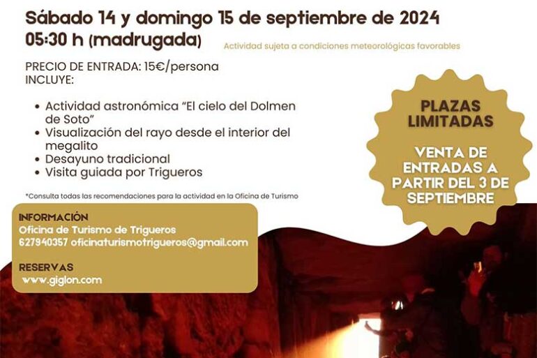 El milagro del sol equinoccio de otono en el dolmen de soto 14 15 de septiembre 2024