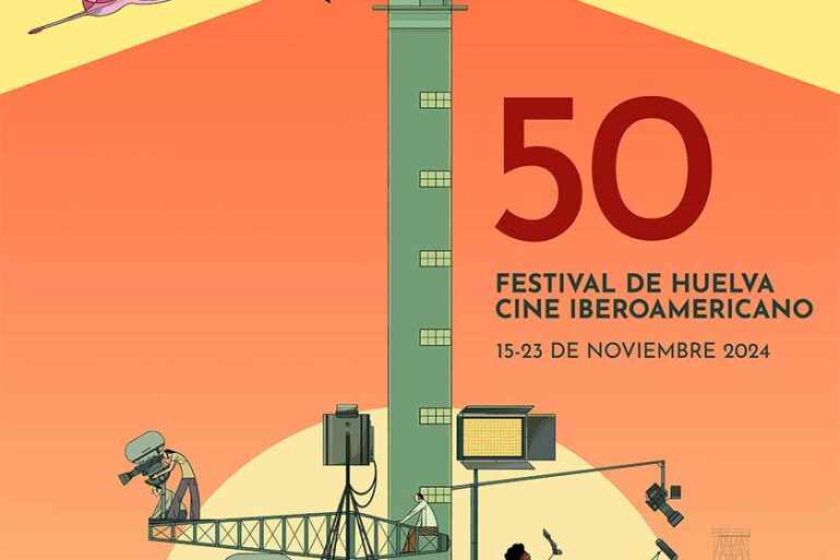 Cartel festival de cine iberoamericano de Huelva 2024