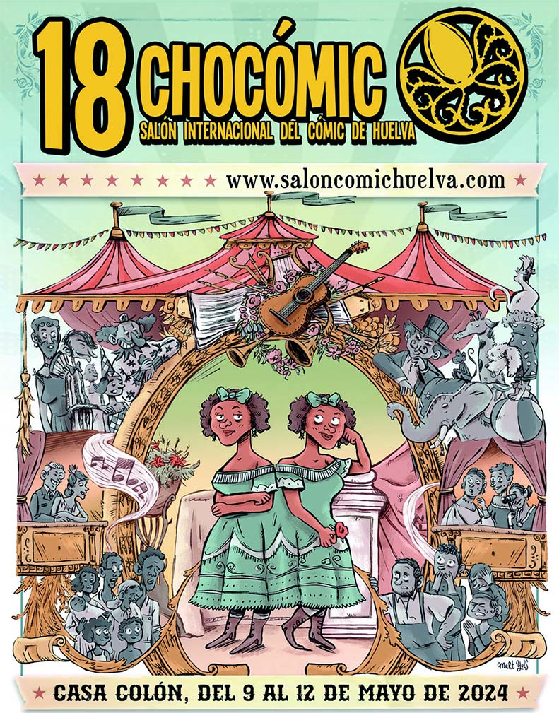 Salon internacional del comic de Huelva chocomic del 9 al 12 de mayo de 2024 casa colon