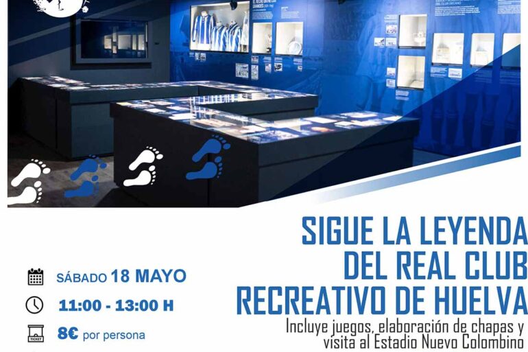 visita familias recreativo de Huelva 18 de mayo juegos chapas visitas al estadio