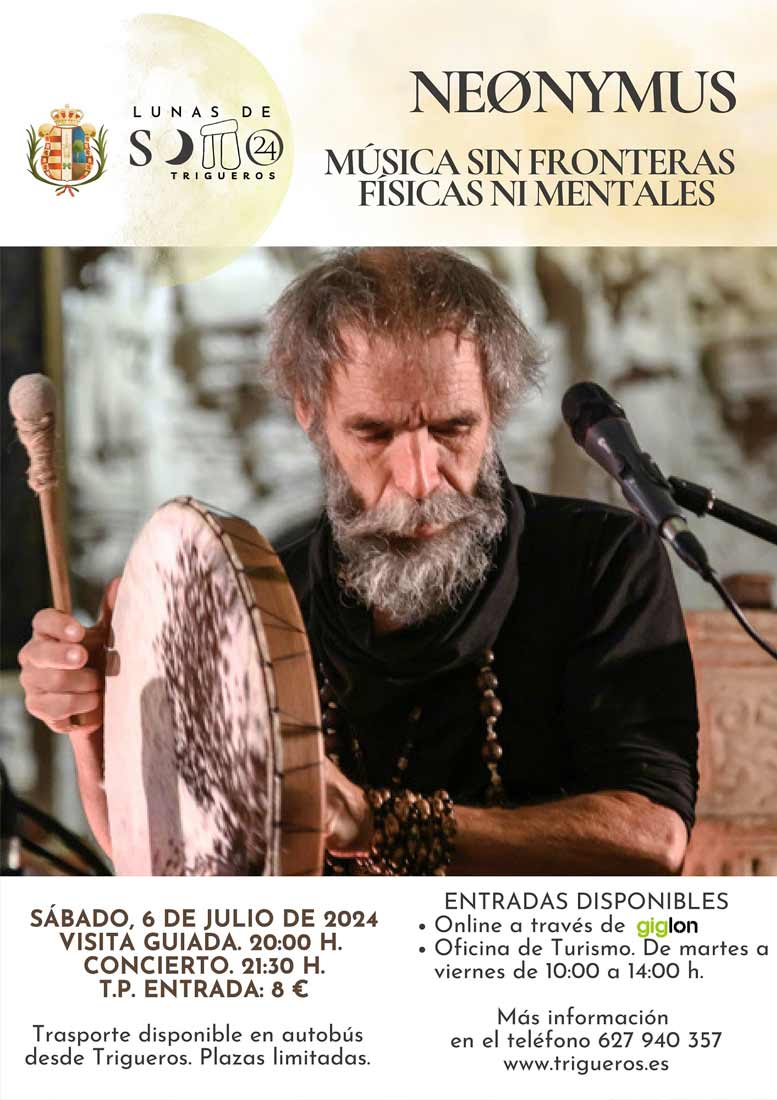 concierto Neonymus musica sin fronteras fisicas ni mentales 6 de julio fesstival Dunas de Soto Trigueros Dolmen 2024