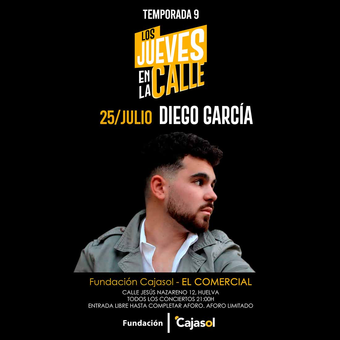 Diego Garcia fundacion cajasol los jueves en la calle concierto 25 de julio 2024 1