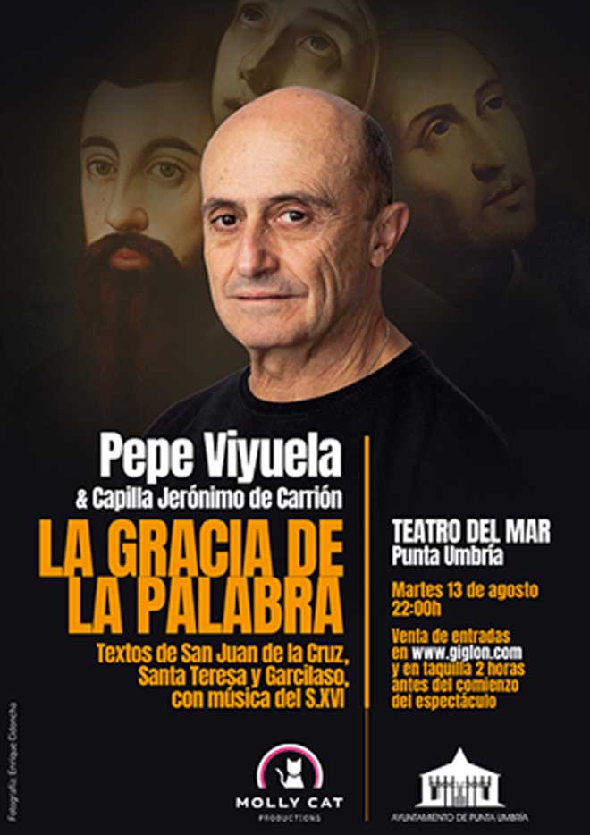 Pepe Viyuela la gracia de la palabra teatro del mar Punta Umbria 2024 13 de agosto