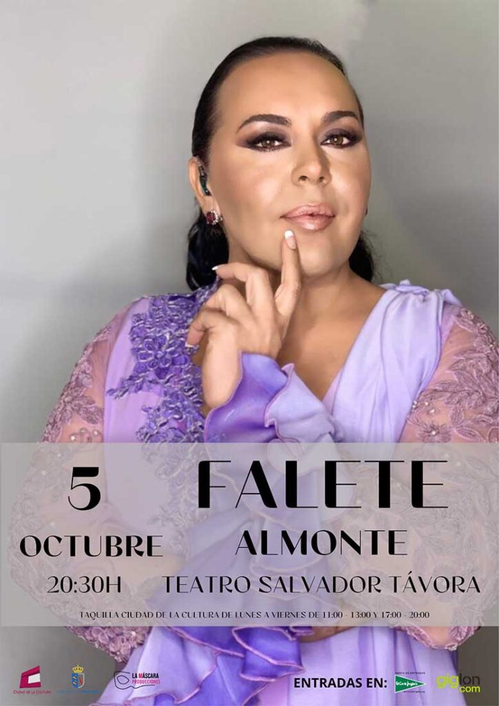 Falete en Almonte 5 de octubre 2024 teatro Salvador Tavora