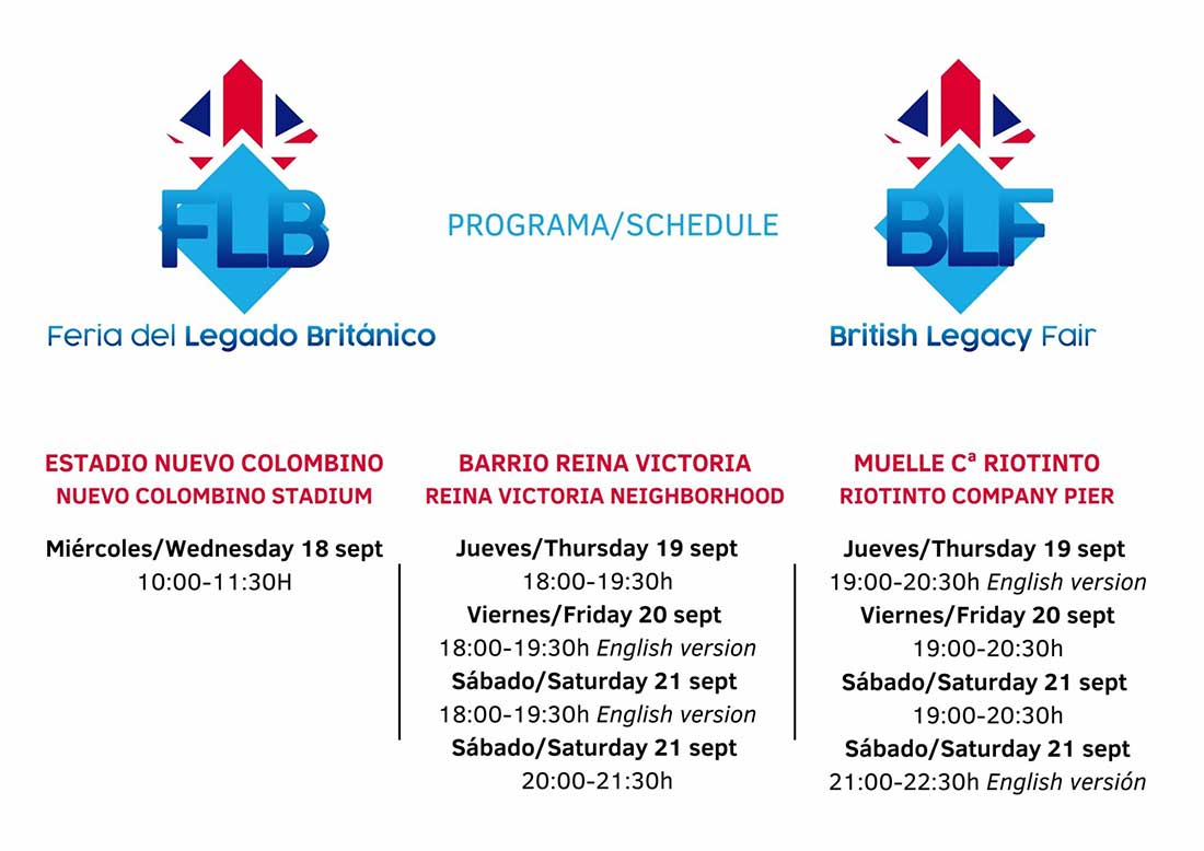 Actividades Gratuitas Feria del Legado Britanico British Legacy Fair programa actividades Schedule Platalea