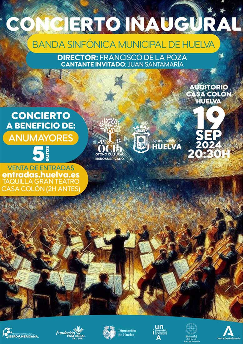 Concierto inaugural banda sinfonica municipal de Huelva 19 de septiembre