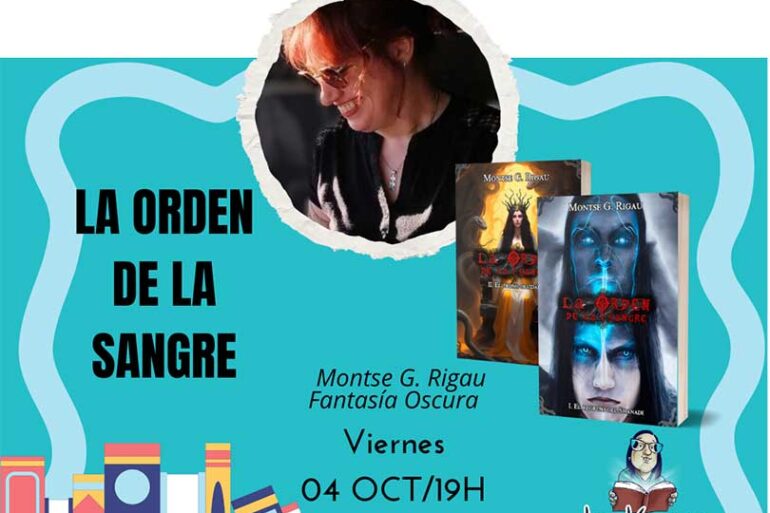 Presentacion Montse G Rigau La orden de la sangre 4 de octubre 2024 Paperleria libreria Desdemona