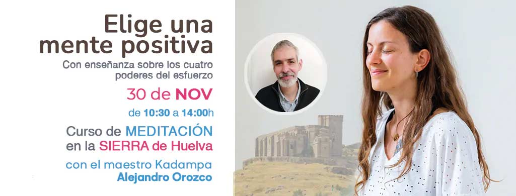 Curso de meditacion mente positiva 30 de noviembre Aracena