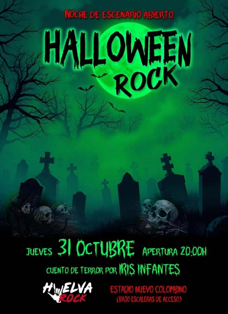 Halloween Rock 31 de octubre Huelva Rock noche de escenario abierto