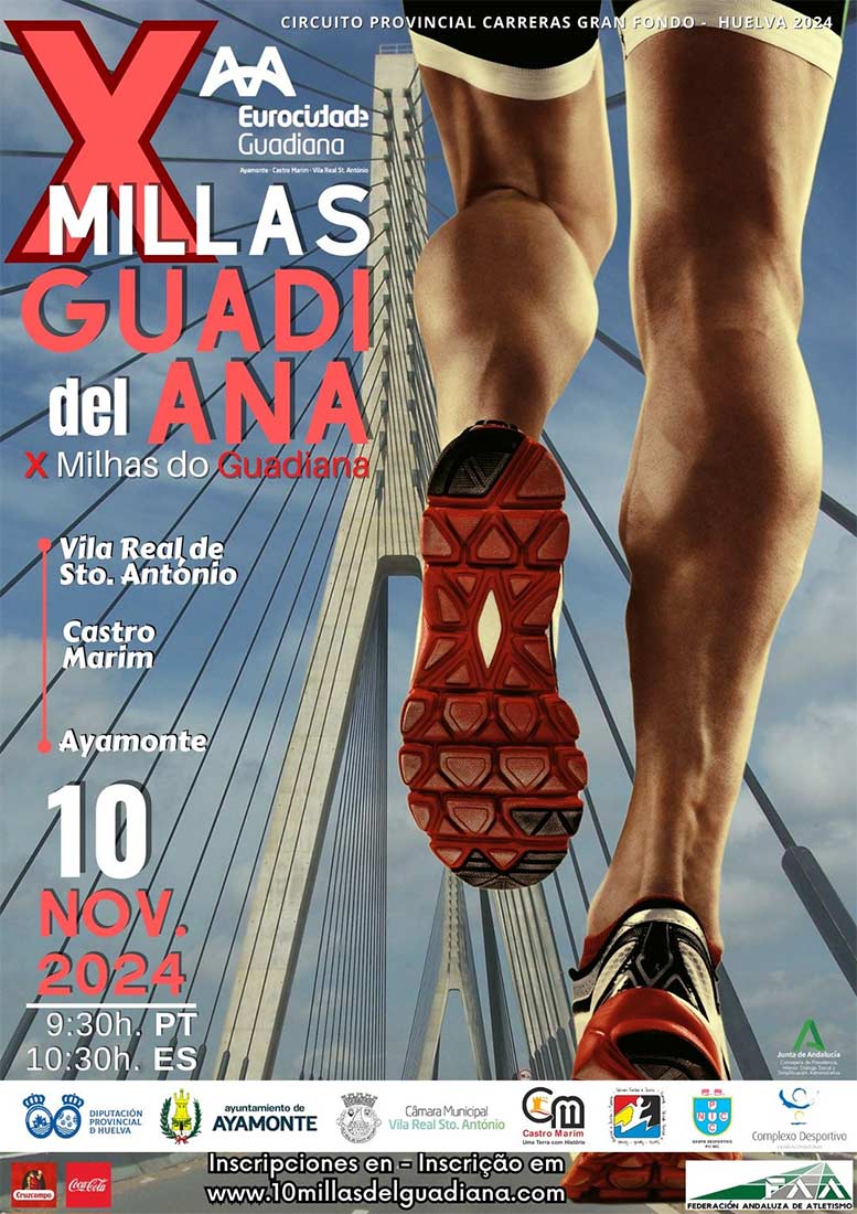 X Millas del Guadiana Milhas do Guadiana 10 de noviembre 2024