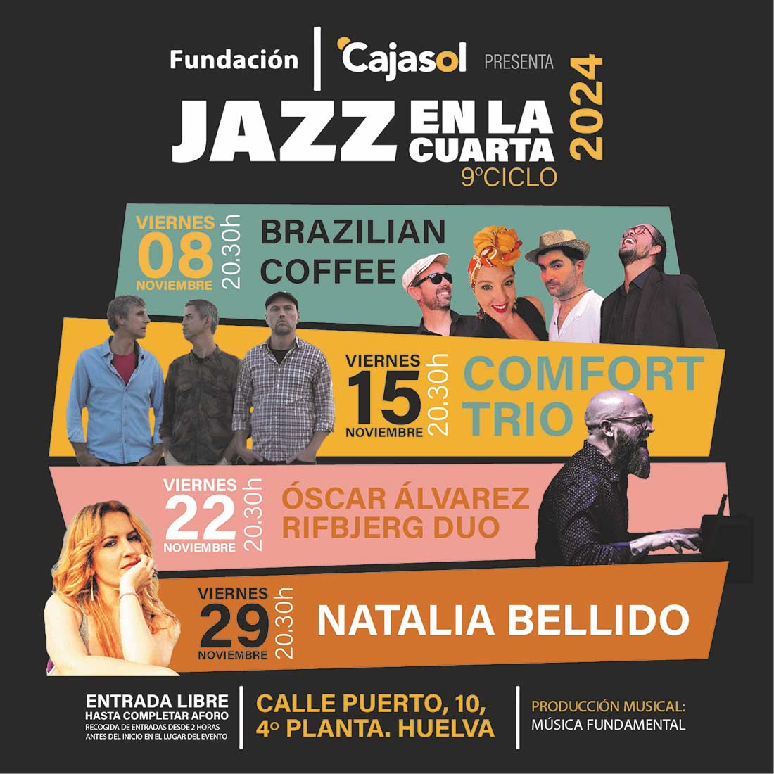 Jazz en la cuarta 2024 fundacion cajasol noviembre ciclo de conciertos