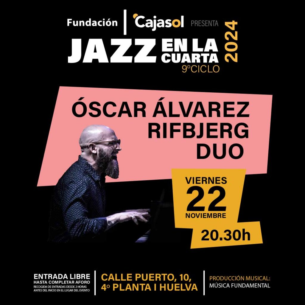 Oscar Alvarez Rifbjerg duo 22 de noviembre jazz en la cuarta fundacion cajasol