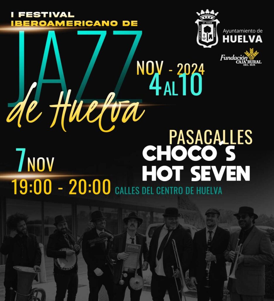 Pasacalles Choco s hot seven 7 de noviembre 2024 festival de jazz