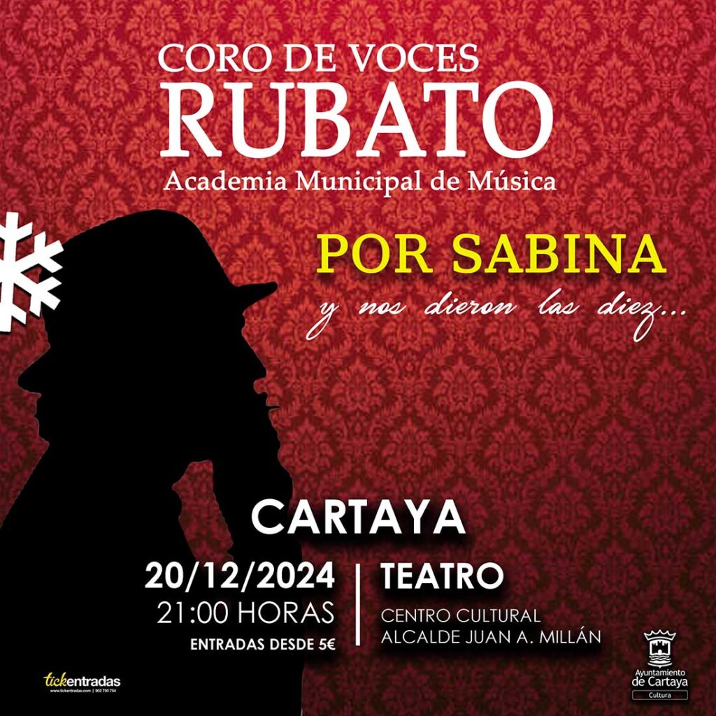 Coro de voces Rubato por Sabina academia municipal de musica Cartaya 20 de diciembre 2024