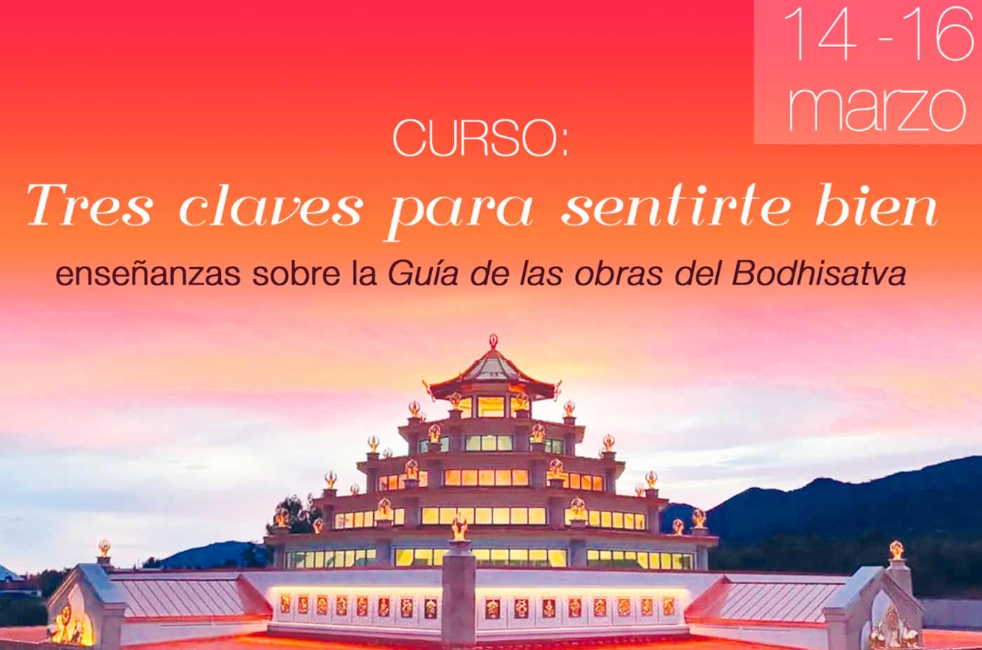 curso tres claves para sentirse bien 14 15 16 de marzo 2025 templo alhaurin el grande malaga