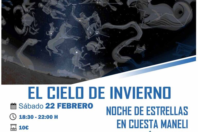 El cielo de invierno Noche de estrellas en Cuesta Maneli 22 de febrero 2025