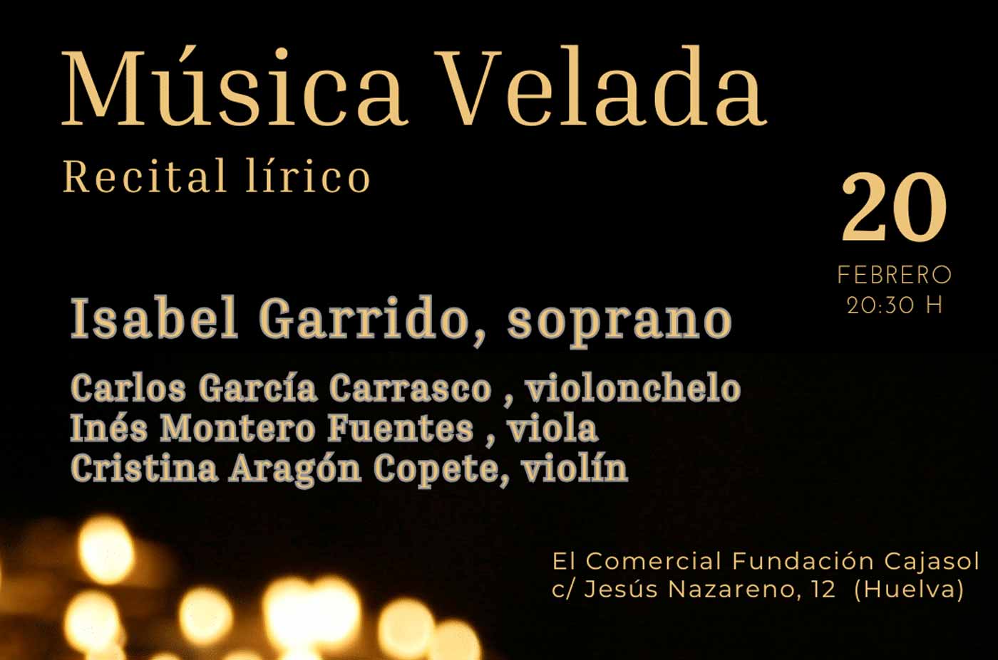 ciclo musica velada fundacion cajasol Huelva