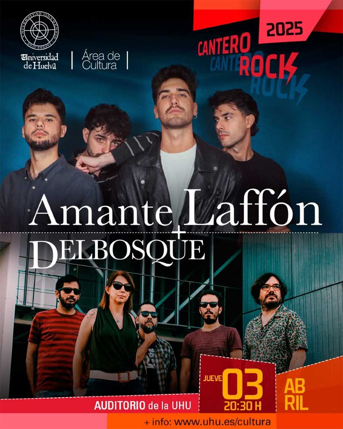 Amante Laffon Delbosque Cantero Rock 2025 2 de abril